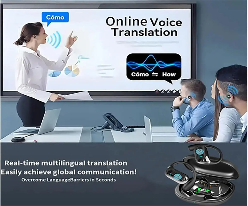 Écouteurs Traducteur IA UYUXIO OWS 144 Langues Business – CLEVI Paris