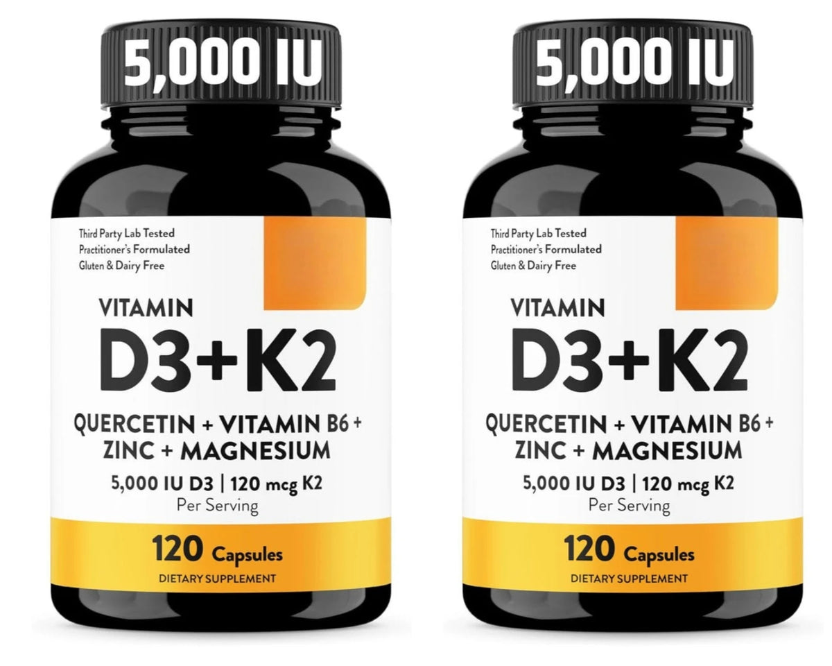 Vitamine D3 K2, flacon de 120 unités – CLEVI Paris