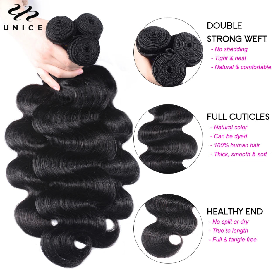 Tissage Body Wave Cheveux Humains Remy en Lot – CLEVI Paris