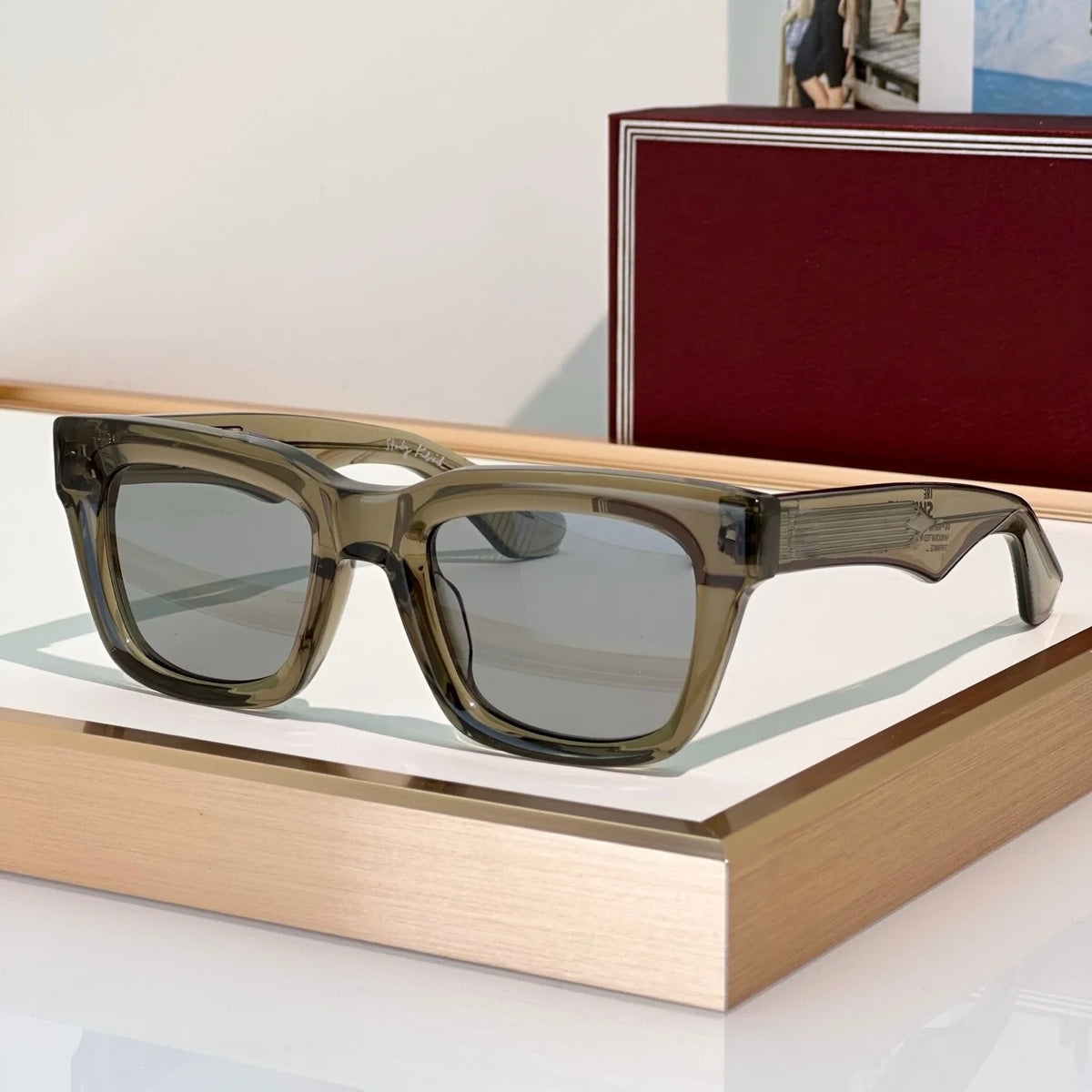 Lunettes de Soleil Carrées Acétate Unisexe UV400 Torrance – CLEVI Paris