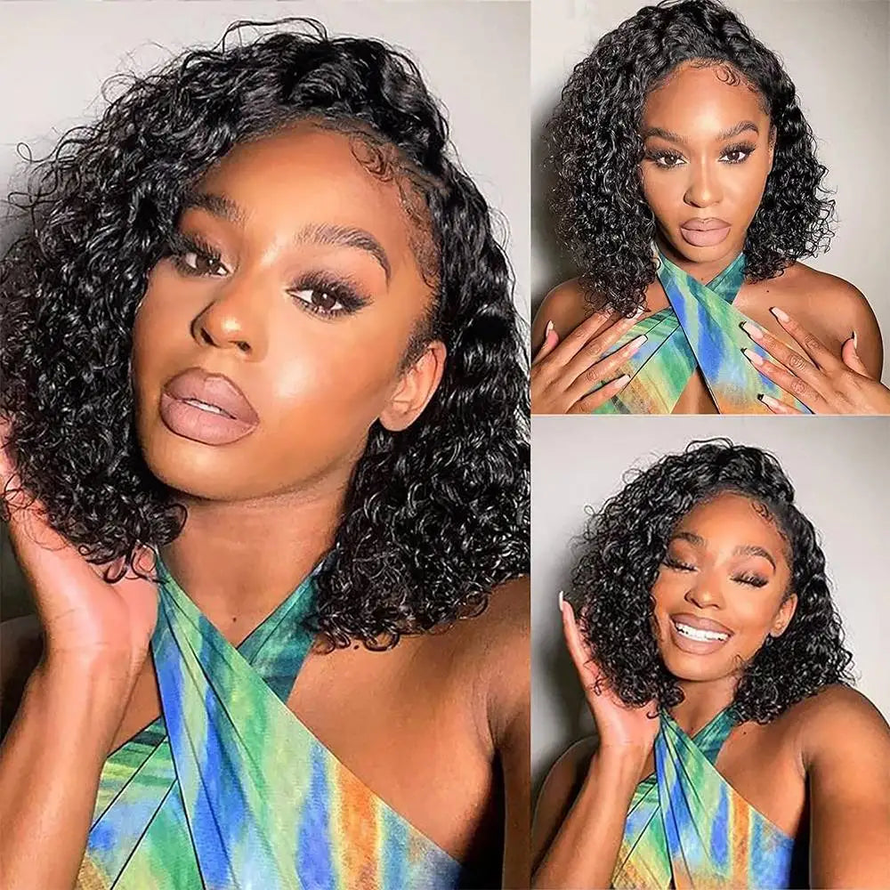 Demi-Perruque Curly 3en1 Cheveux Humains Malaisiens Femme – CLEVI Paris