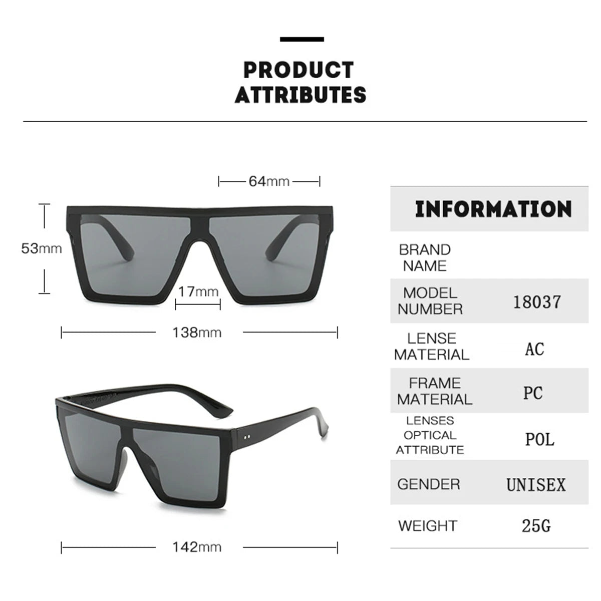 Lunettes unisexes rectangulaires miroir – CLEVI Paris