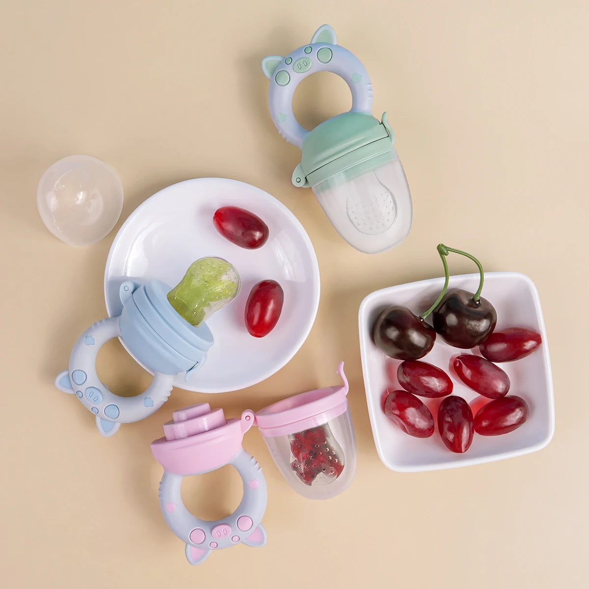 Tétines d’alimentation bébé en silicone, 4 pièces – CLEVI Paris