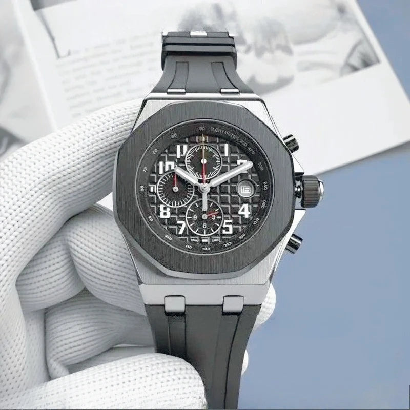Montre Quartz Homme Sport Chronographe F23R Acier Lumineux Étanche – CLEVI Paris