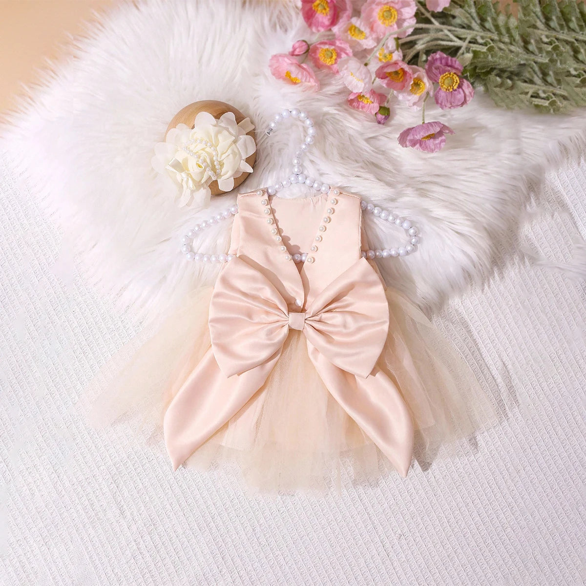 Tenue photo bébé fille robe et bandeau – CLEVI Paris