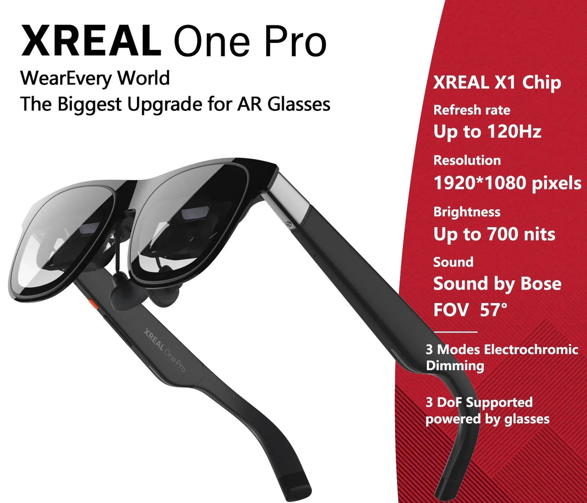 Lunettes AR XREAL One Pro 120 Hz – CLEVI Paris