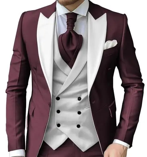 Costume homme 3 pièces polyester-viscose – CLEVI Paris