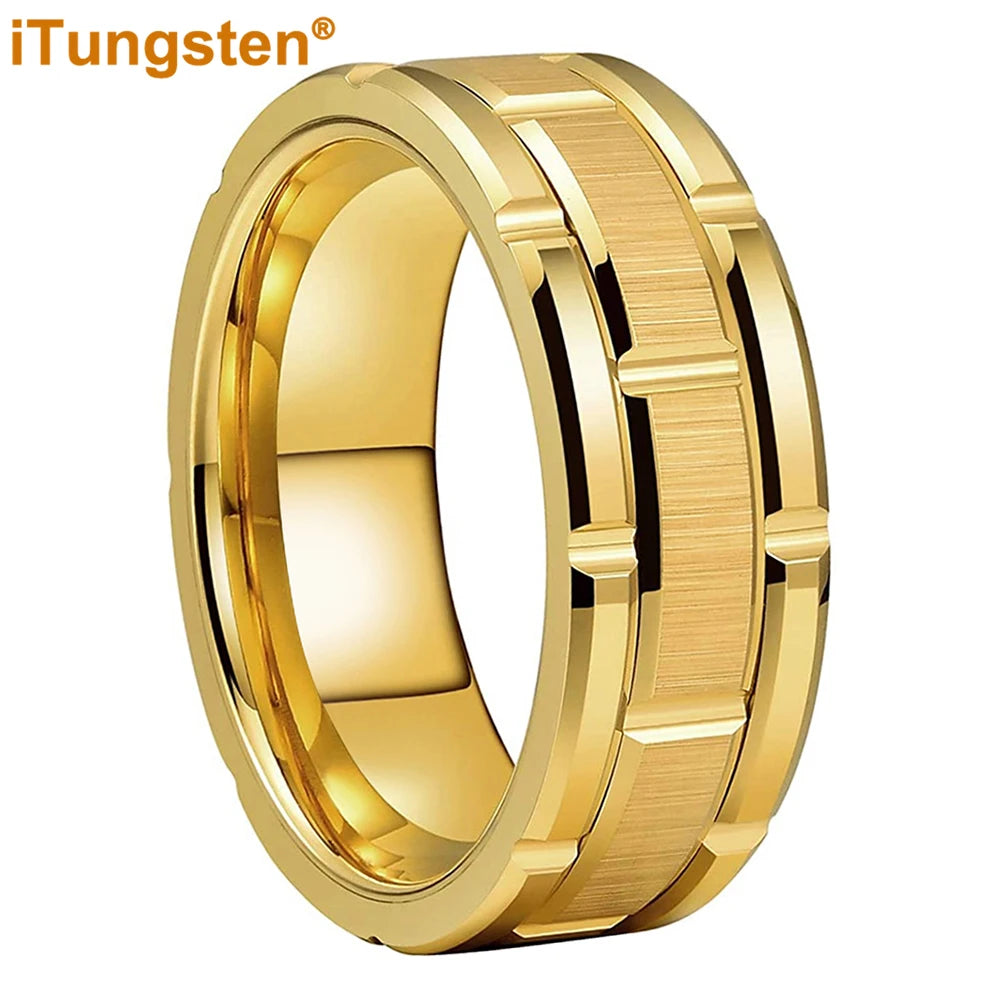 Bague Unisexe en Tungstène Noir, Or ou Argent – CLEVI Paris