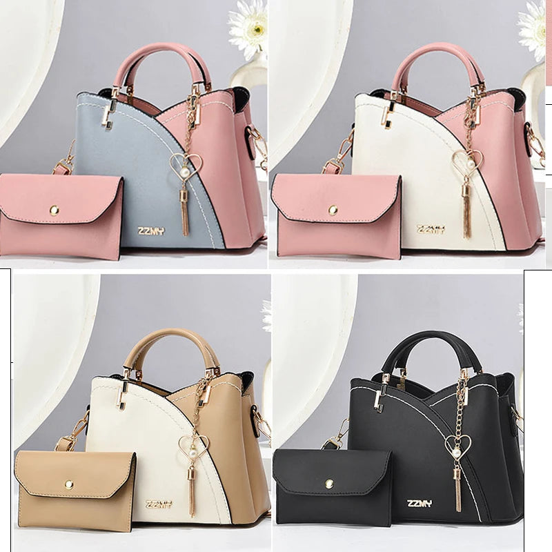 Sac à Bandoulière Femme Carré Zippé PU – CLEVI Paris