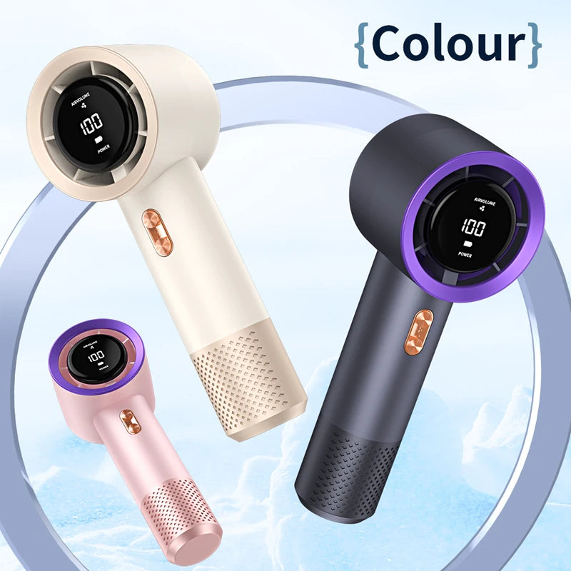 Ventilateur à main rechargeable 100 vitesses USB – CLEVI Paris