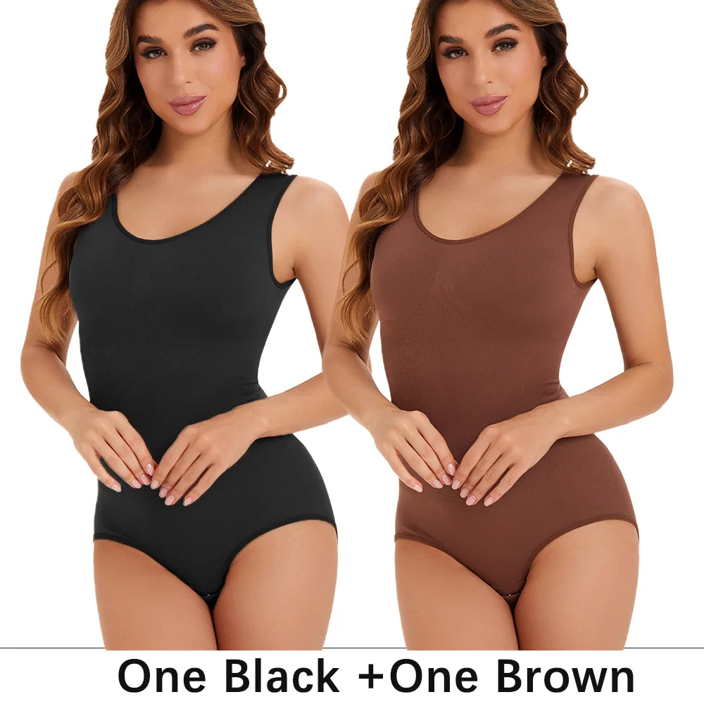Lot 2 Pcs Gaine Gainante Femme Bodysuit Sculptant Corset Contrôle Ventre Culotte Amincissante Sans Armature S-XXL – CLEVI Paris