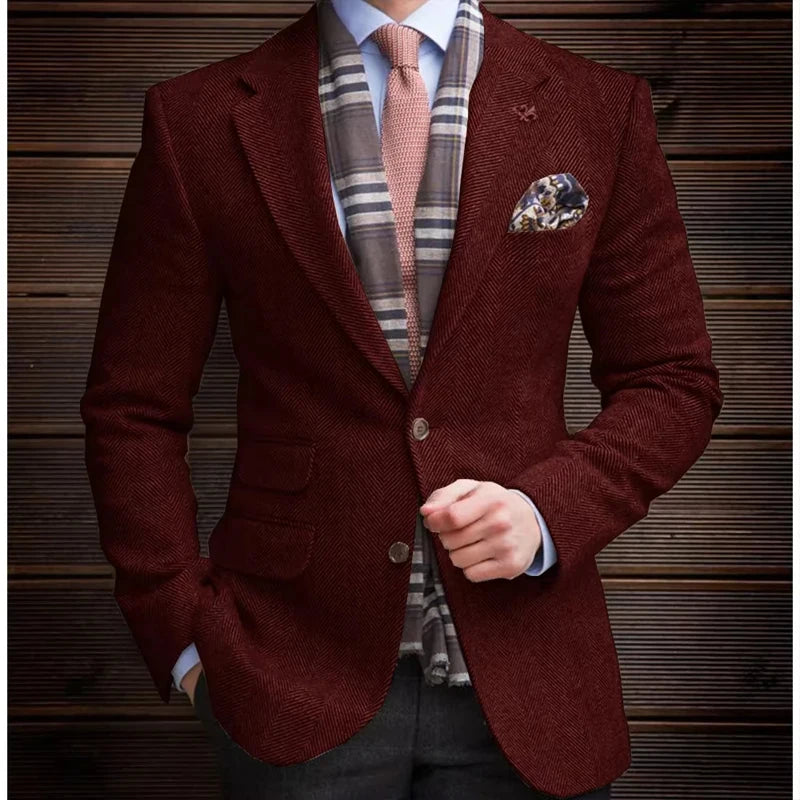 Blazer à chevrons homme – CLEVI Paris