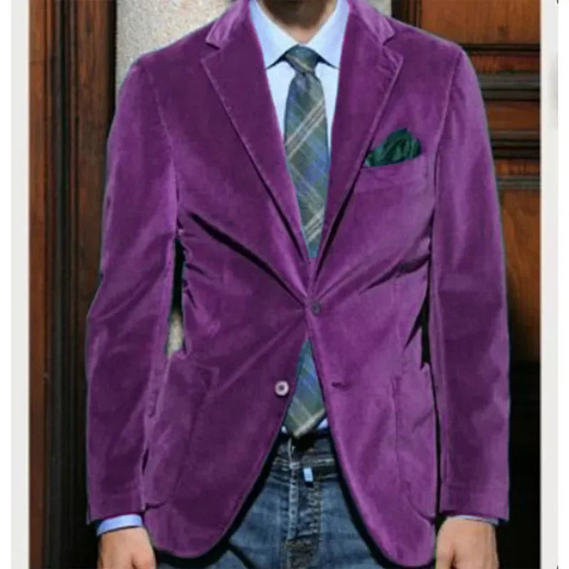 Costume Homme Velours 2 Pièces – CLEVI Paris