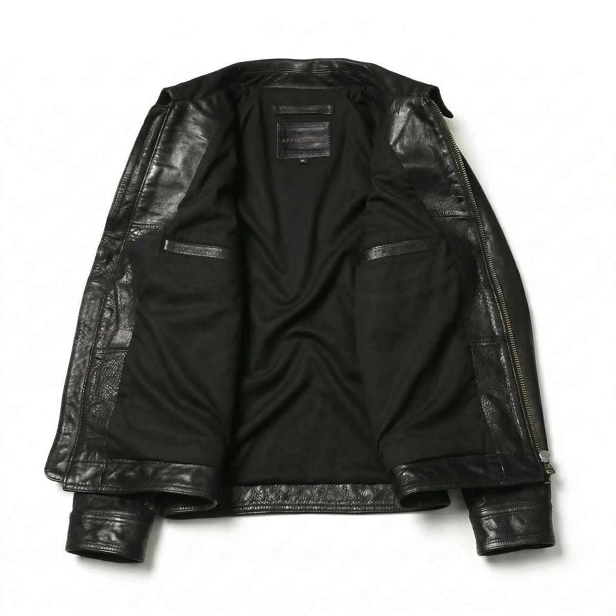 Veste homme en cuir de mouton noir – CLEVI Paris