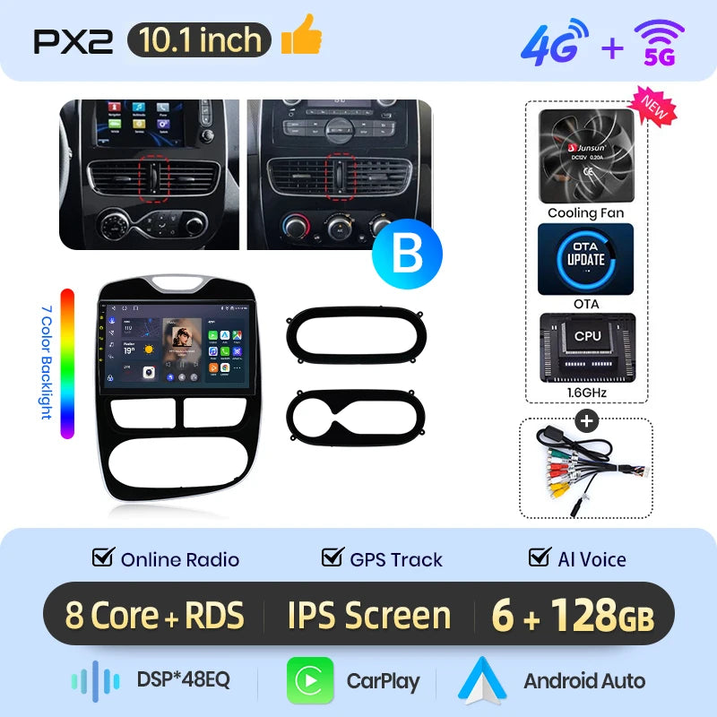 Autoradio AWESAFE Clio 4 CarPlay 2012–2019 – CLEVI Paris