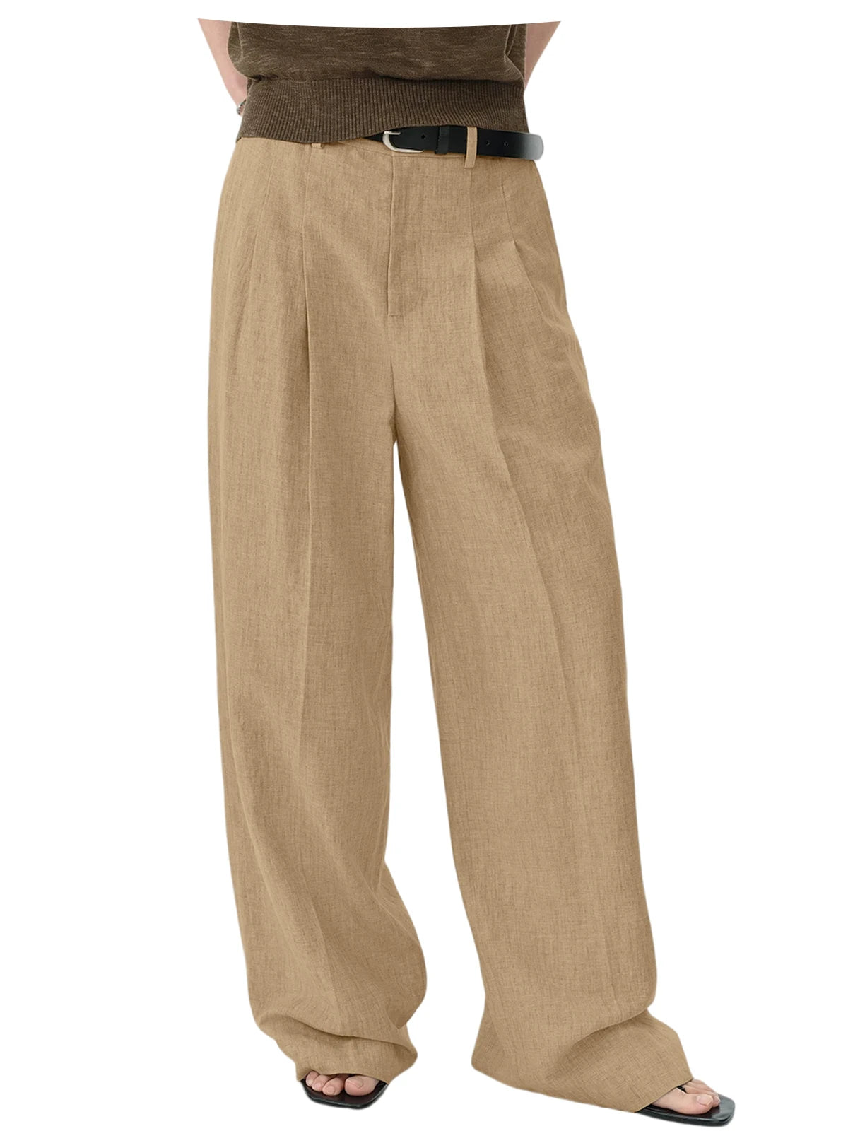 Pantalon large en lin pour homme – CLEVI Paris