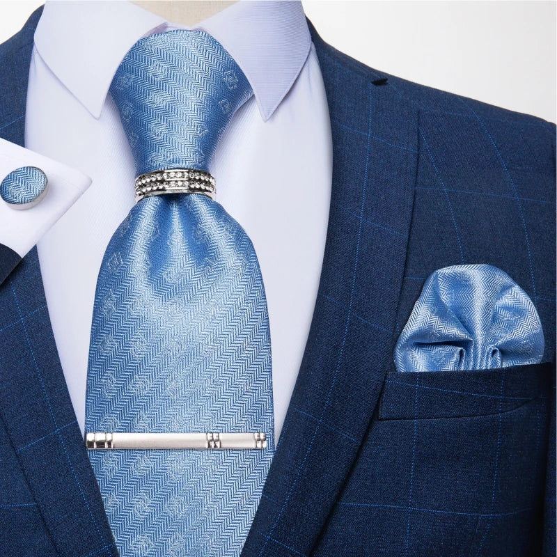 Ensemble cravate et pochette homme à carreaux – CLEVI Paris