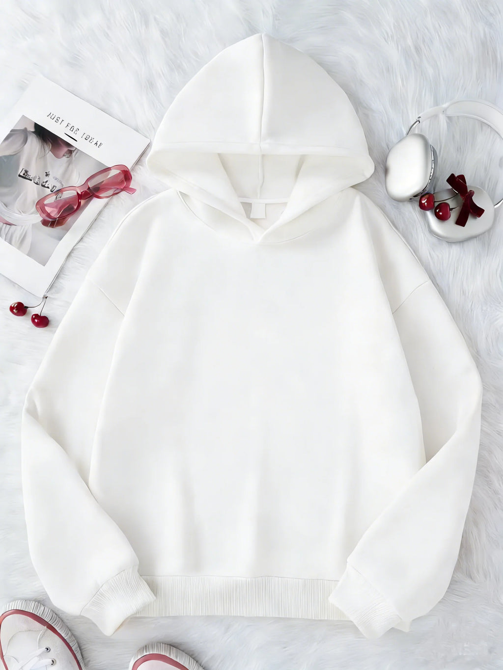 Sweat à capuche enfant uni unisexe – CLEVI Paris