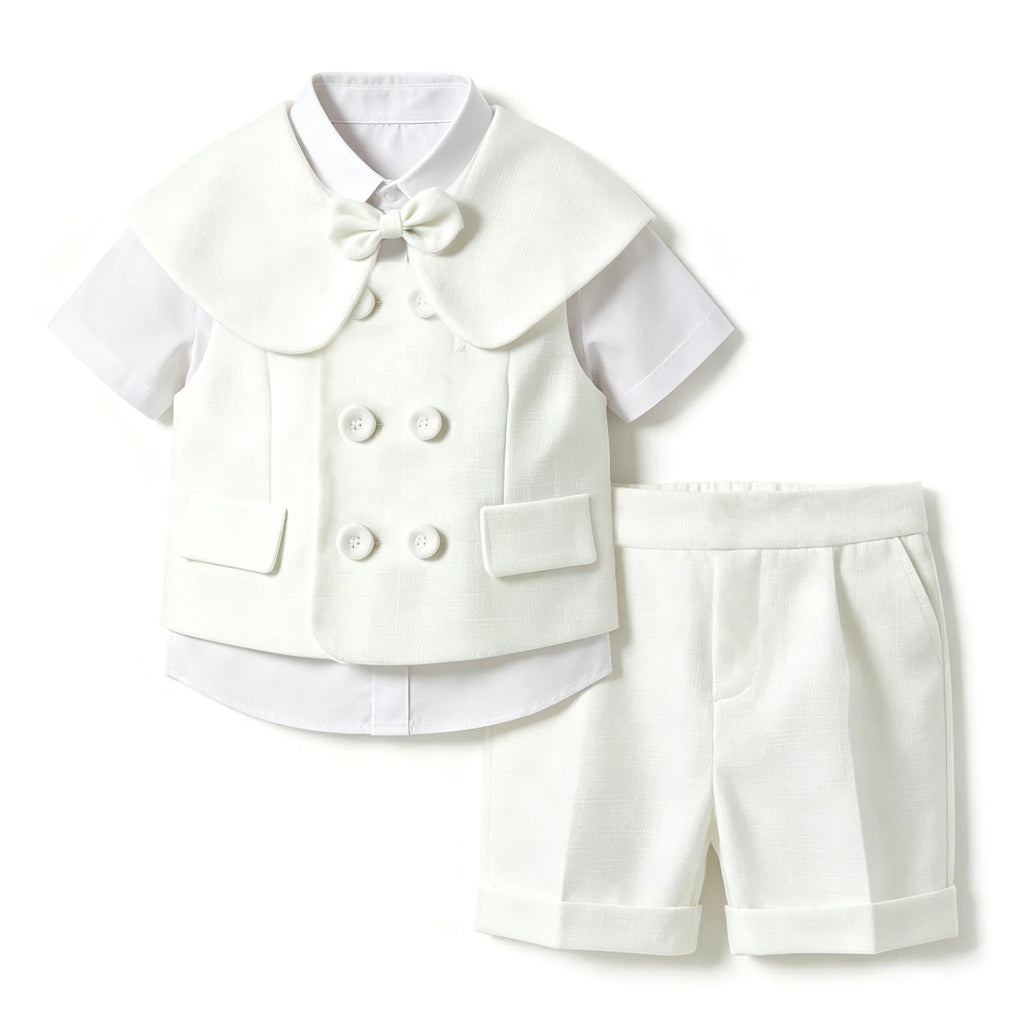 Costume blanc de cérémonie bébé garçon – CLEVI Paris