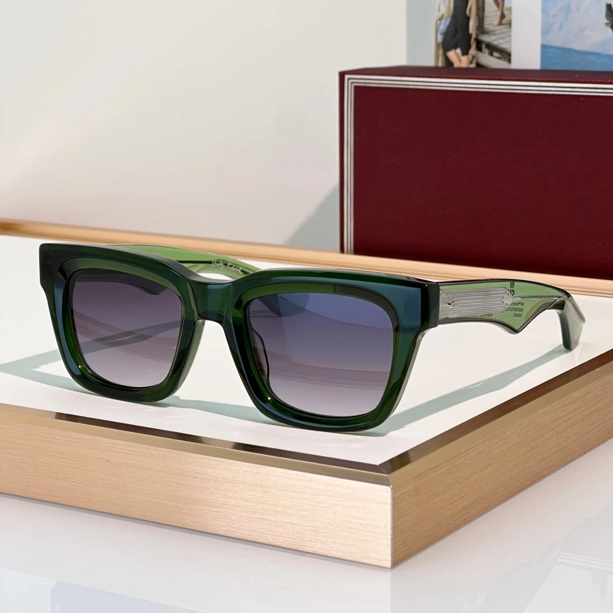 Lunettes de Soleil Carrées Acétate Unisexe UV400 Torrance – CLEVI Paris