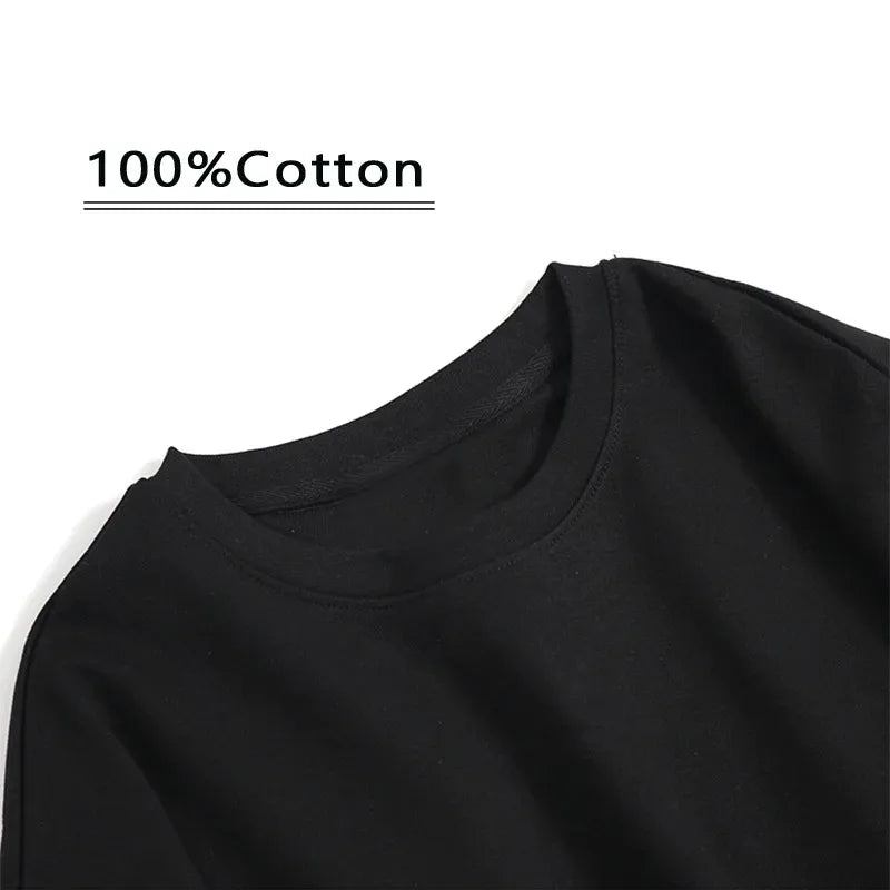 T-Shirt Unisexe Oversize 100% Coton Motif Lettrage Luxe Streetwear Col Rond – CLEVI Paris