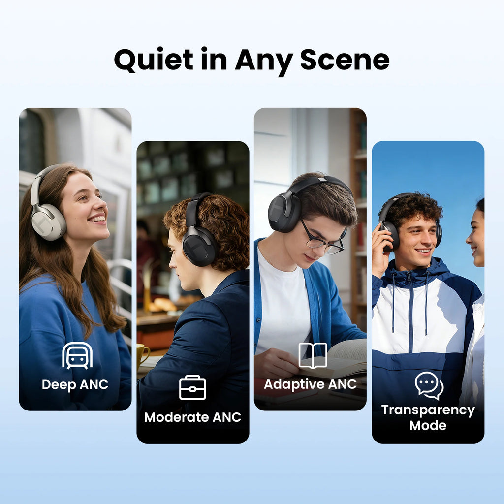 Casque HAYLOU S40 ANC 50dB LDAC Bluetooth 6.0 Hi-Res 90h – CLEVI Paris