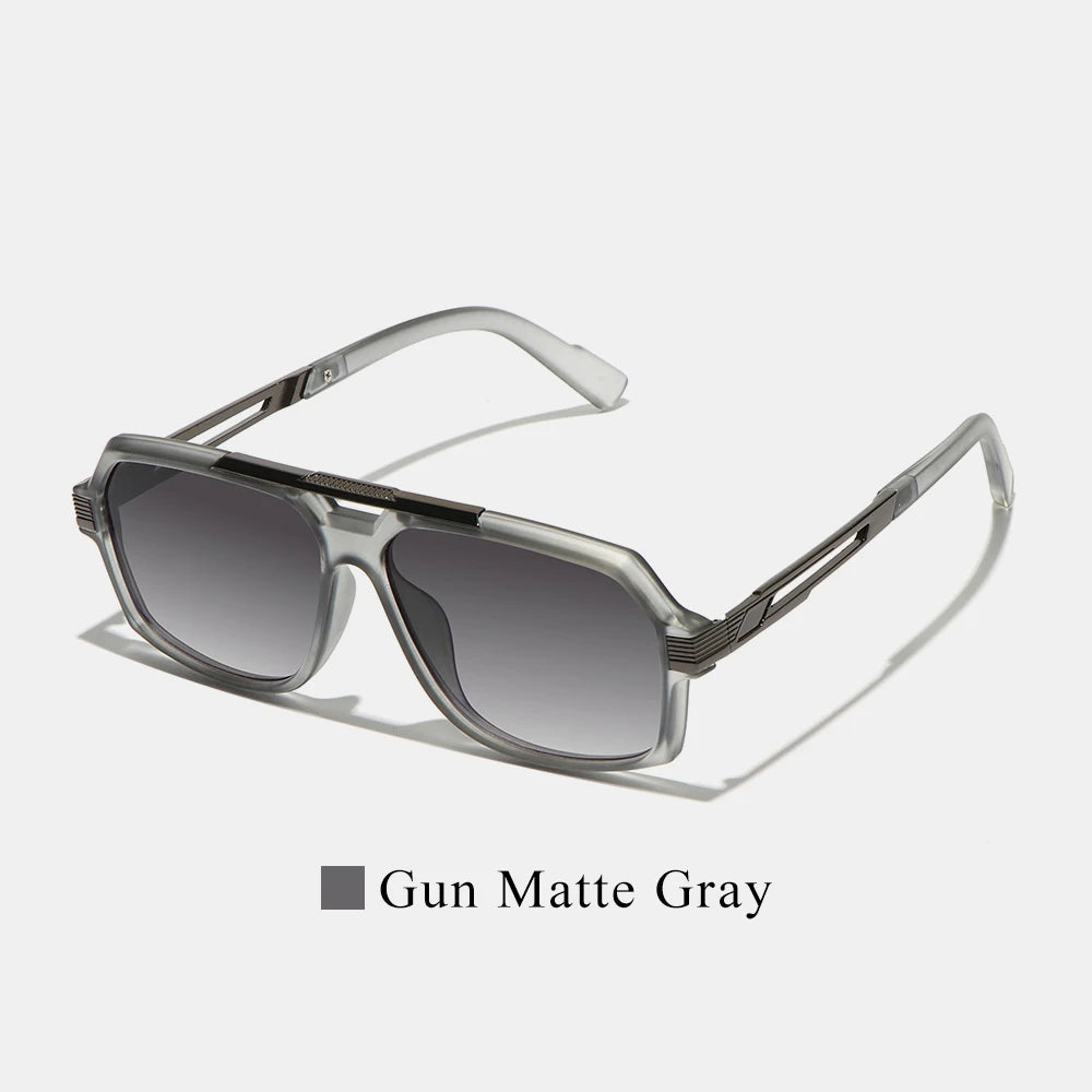 Lunettes de Soleil Aviateur Double Pont Polycarbonate Dégradé UV400 Unisexe – CLEVI Paris
