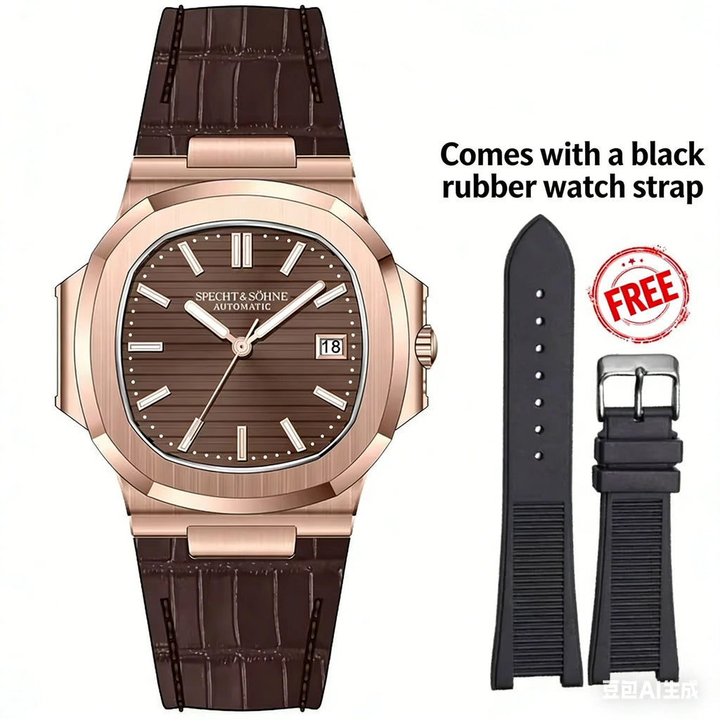 Montre Automatique Homme Specht & Söhne 40MM Acier Verre Saphir 50M – CLEVI Paris