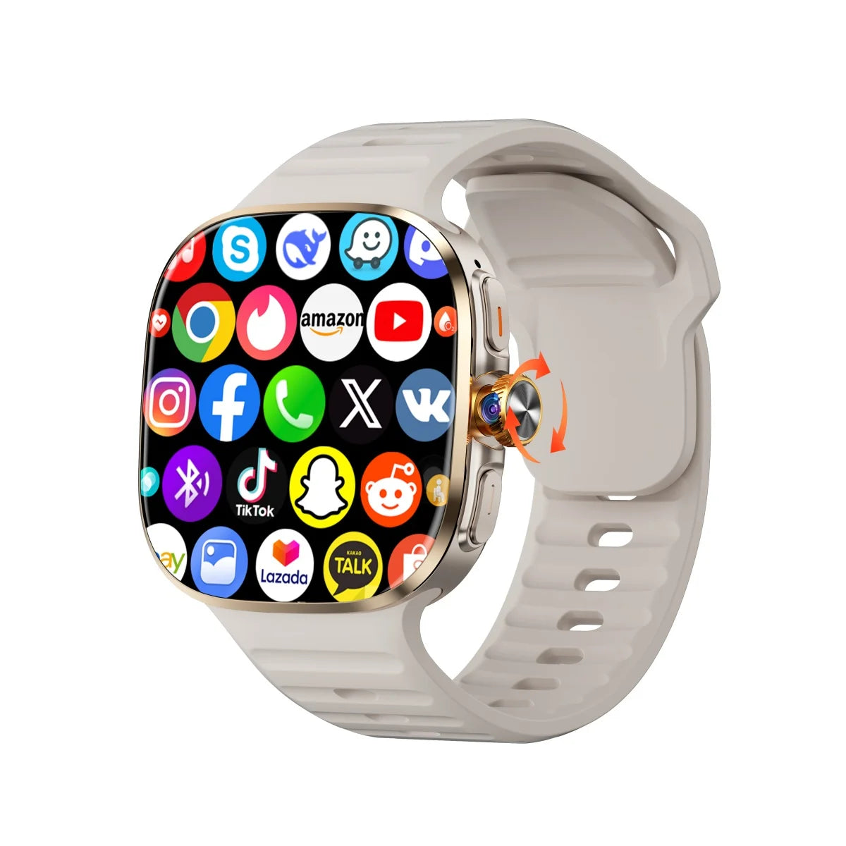 Montre Connectée 4G Android 10 Caméra 180° – CLEVI Paris
