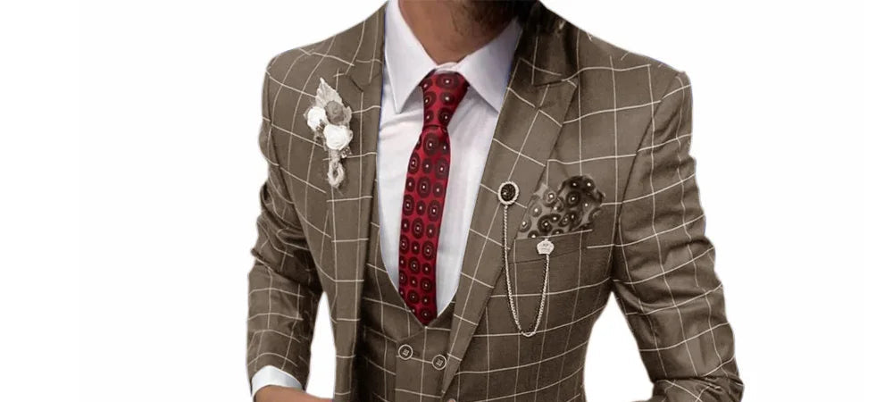 Costume homme 3 pièces, coupe droite – CLEVI Paris