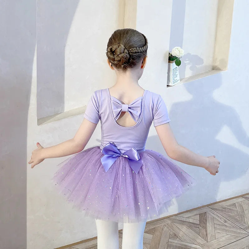 Robe tutu de danse fille à manches longues – CLEVI Paris