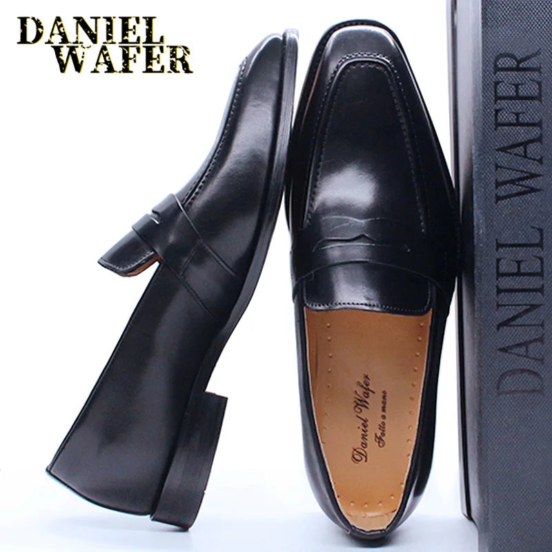 Mocassins homme en cuir à enfiler – CLEVI Paris