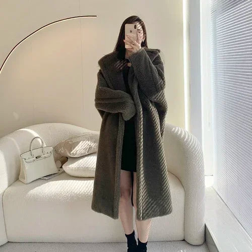 Manteau teddy femme boutonné – CLEVI Paris