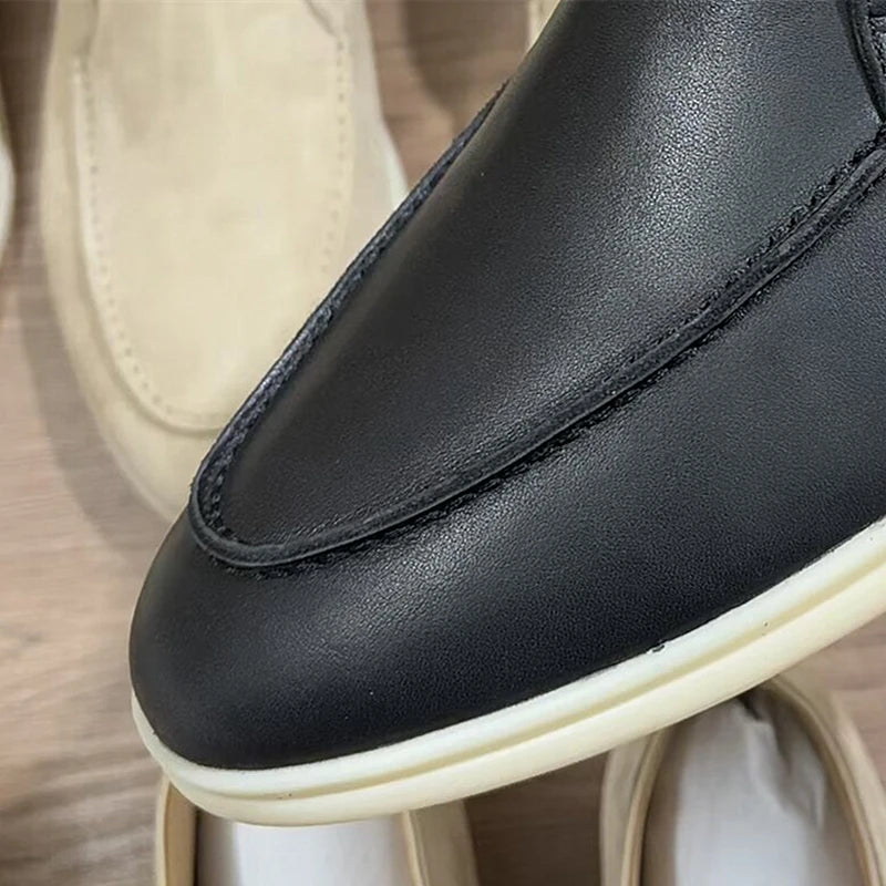 Mocassins Femme Cuir Véritable Tassel Colorés – CLEVI Paris