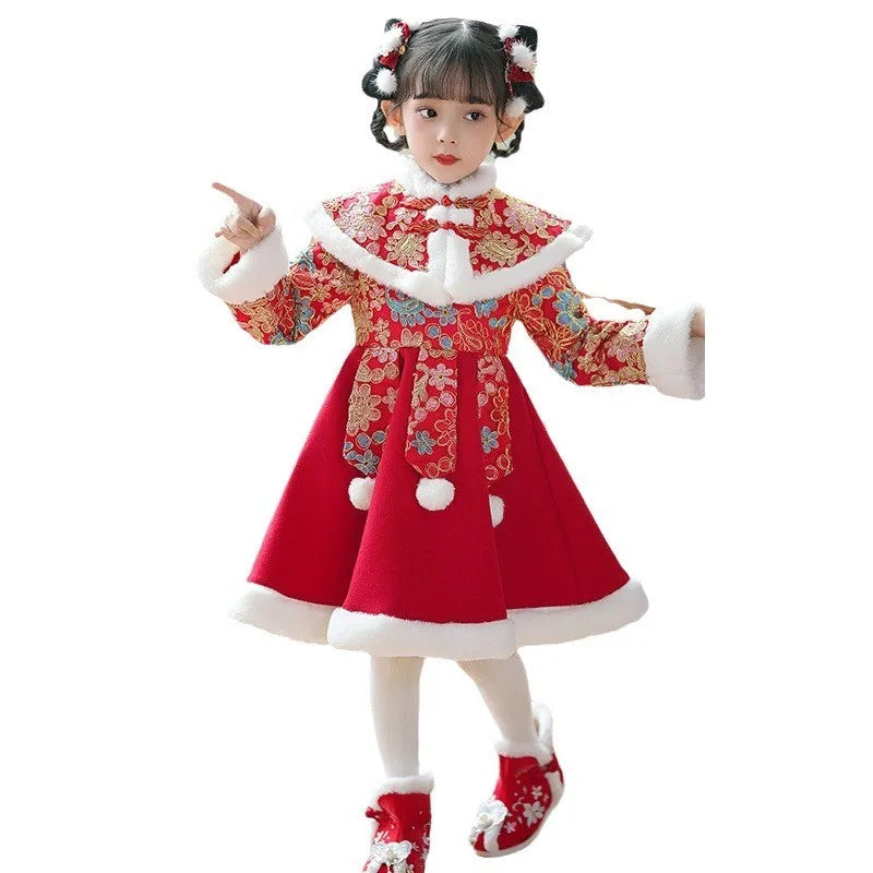 Robe Hanfu fille brodée pour fêtes – CLEVI Paris
