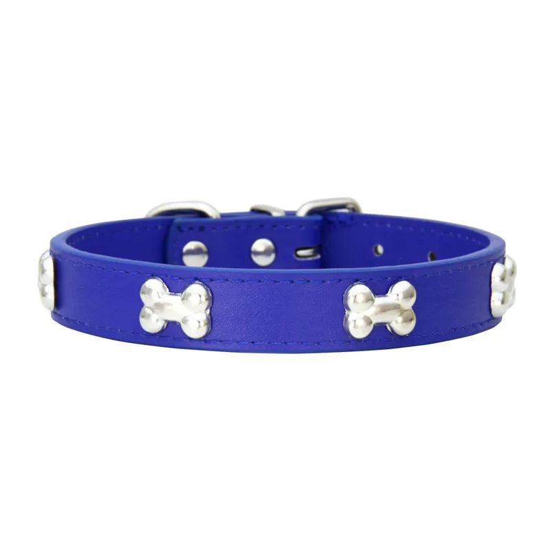 Collier pour chien en cuir multicolore – CLEVI Paris
