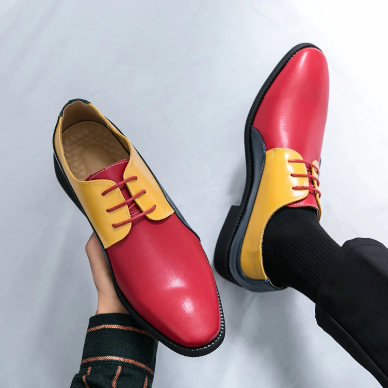 Chaussures Casual Homme Cuir Lacets Multicolore – CLEVI Paris