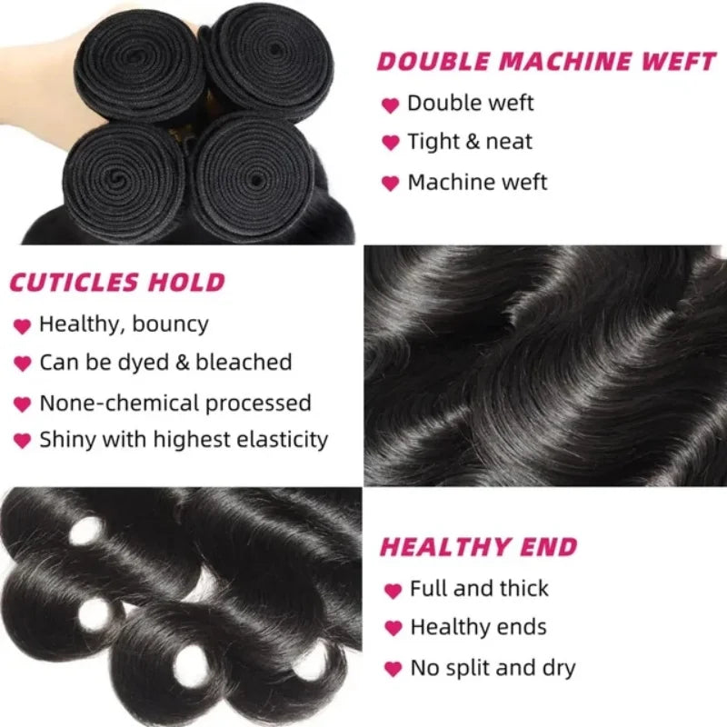 Extensions Body Wave Cheveux Naturels Brésiliens – CLEVI Paris