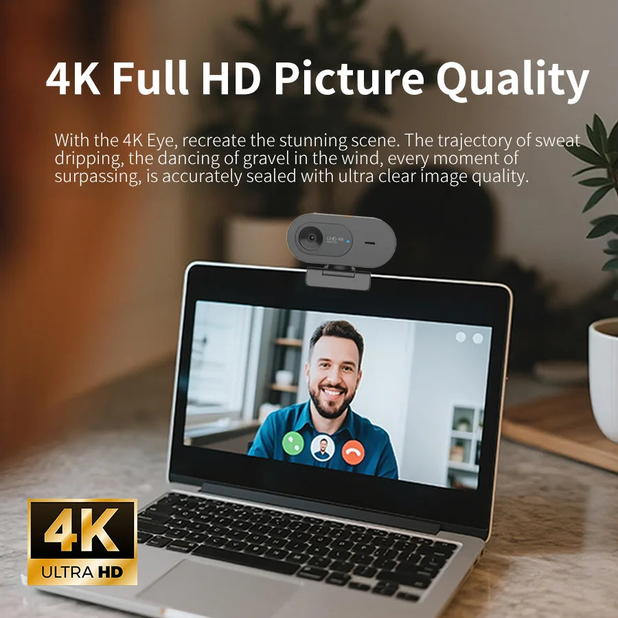 Webcam 4K USB Rotative Conférence PC Mac – CLEVI Paris