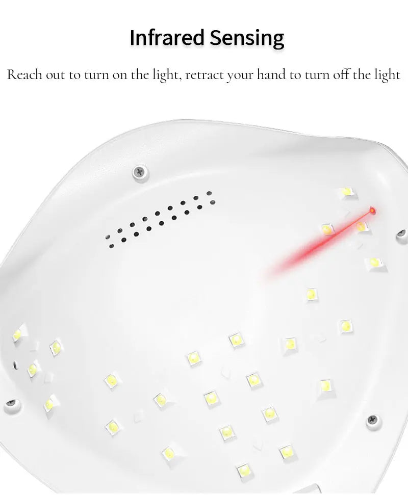 Lampe à ongles SUN5 48 W, 24 LED – CLEVI Paris