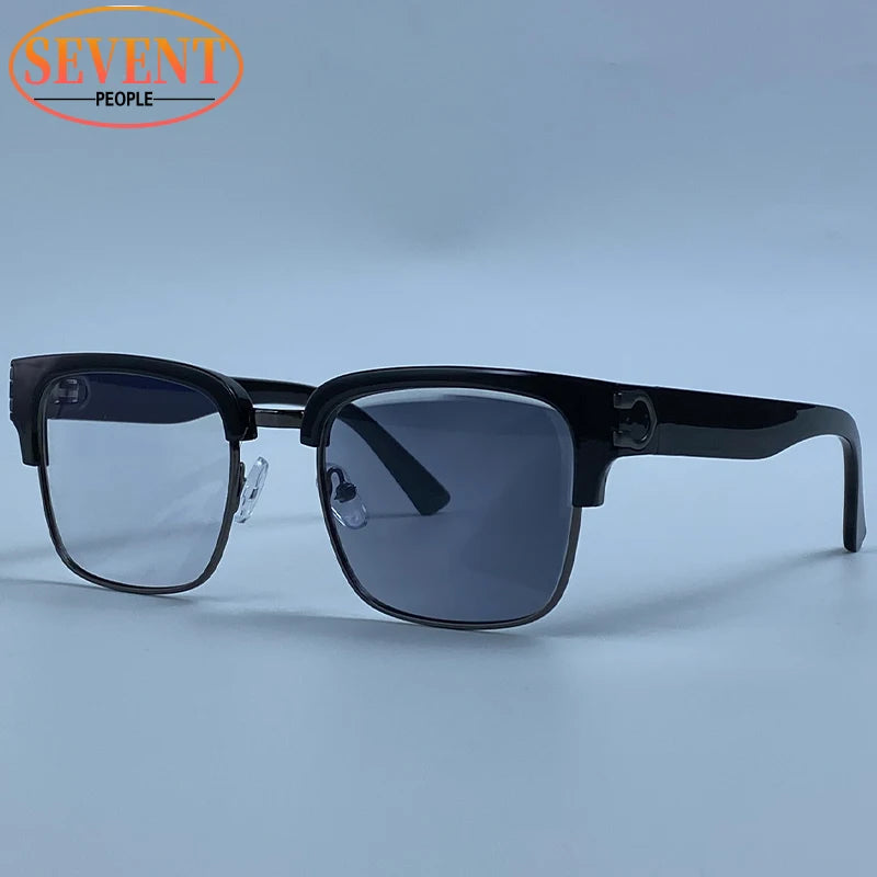 Lunettes de Soleil Carrées Photochromiques Dégradé UV400 Vintage Homme – CLEVI Paris