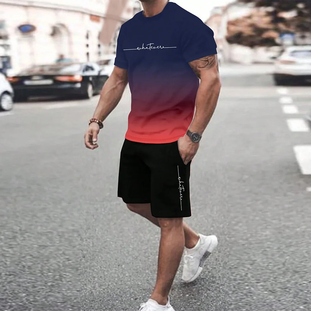 Ensemble homme imprimé à col rond – CLEVI Paris