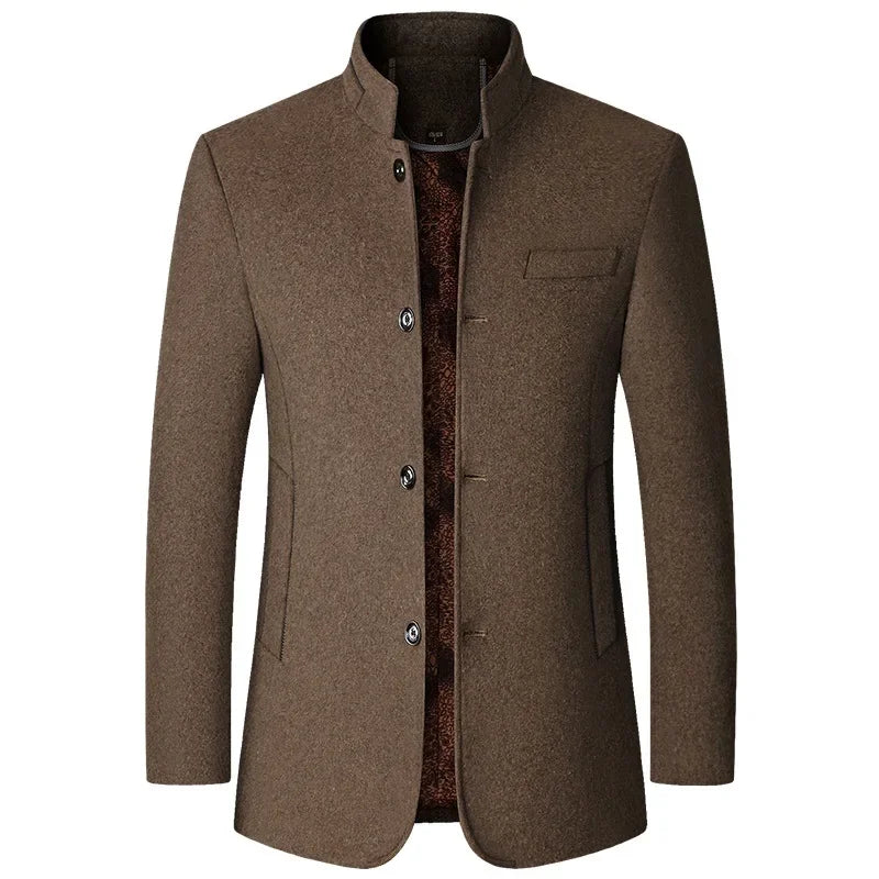 Manteau Homme Épais en Cachemire et Polyester – CLEVI Paris