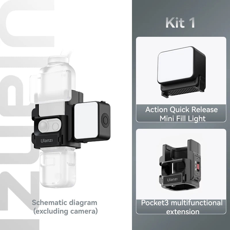 Lampe LED Ulanzi LM18 pour DJI Osmo – CLEVI Paris