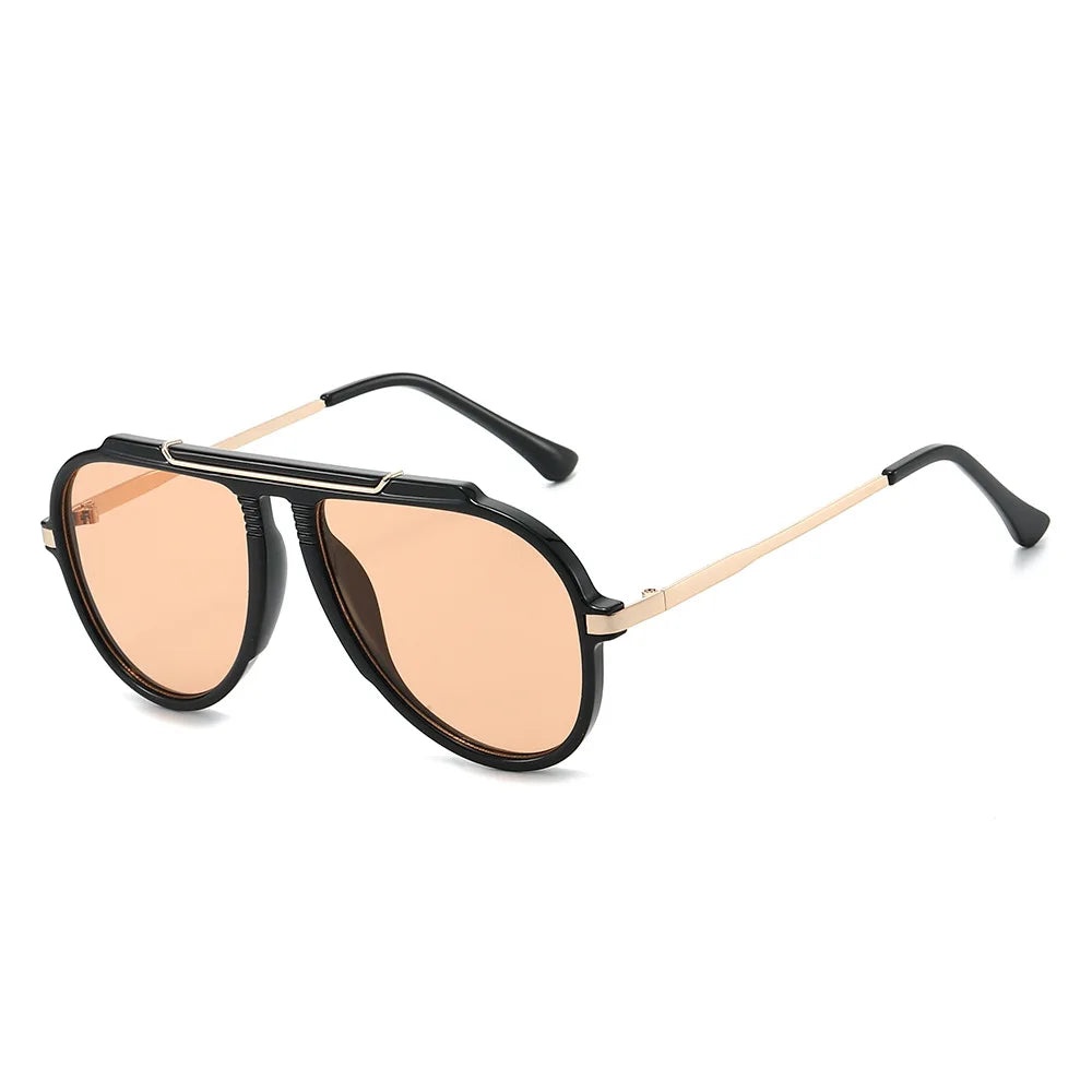 Lunettes de Soleil Oversize Pilot Dégradé Métal Unisexe – CLEVI Paris