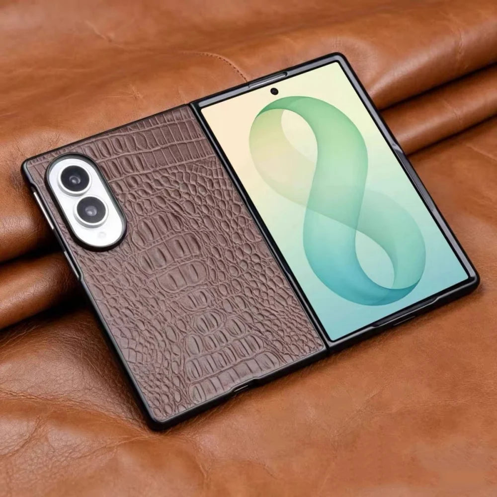 Étui Galaxy Z Fold8 en cuir véritable – CLEVI Paris