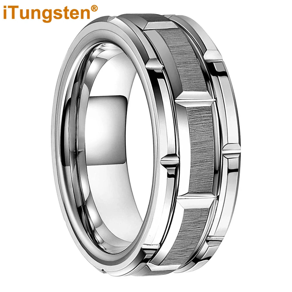Bague Unisexe en Tungstène Noir, Or ou Argent – CLEVI Paris