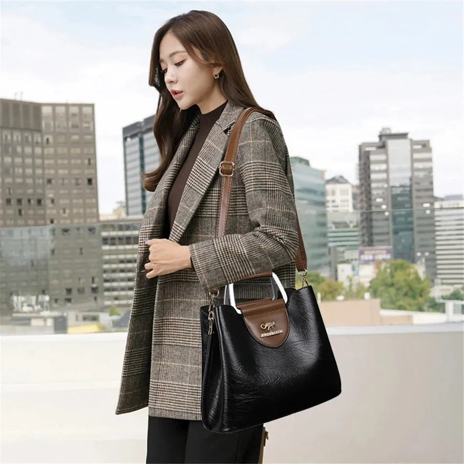 Sac À Main Femme Vanderwah Microfibre 27x22cm Bandoulière Réglable – CLEVI Paris