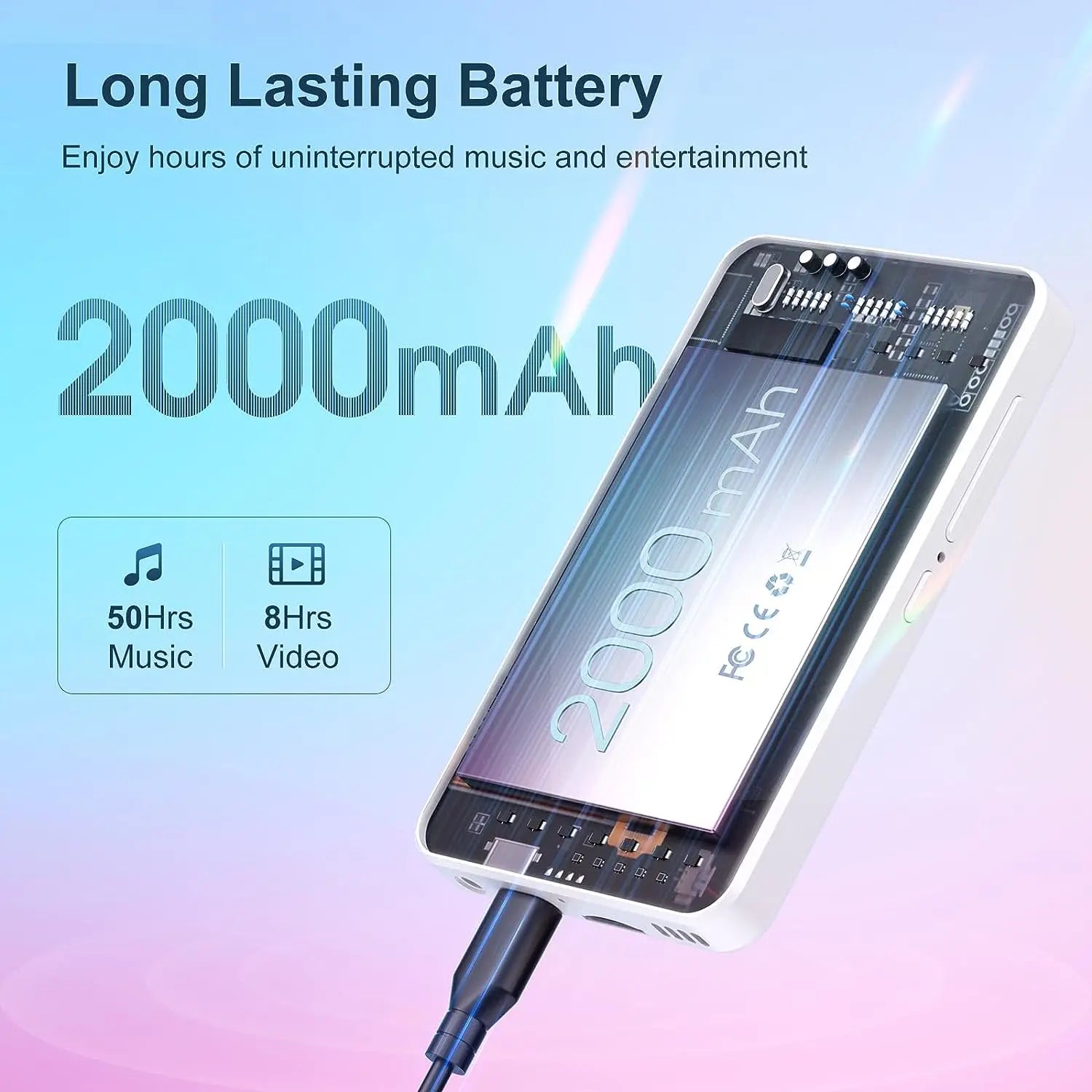 Lecteur MP3 MP4 Android 9.0 WiFi & Bluetooth – Écran 4", Spotify, 16 Go | MECHEN H1 Pro
