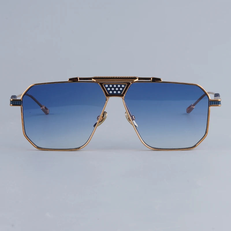 Lunettes de Soleil Ovales Alliage Punk Haute Rue Dégradé UV400 Unisexe – CLEVI Paris